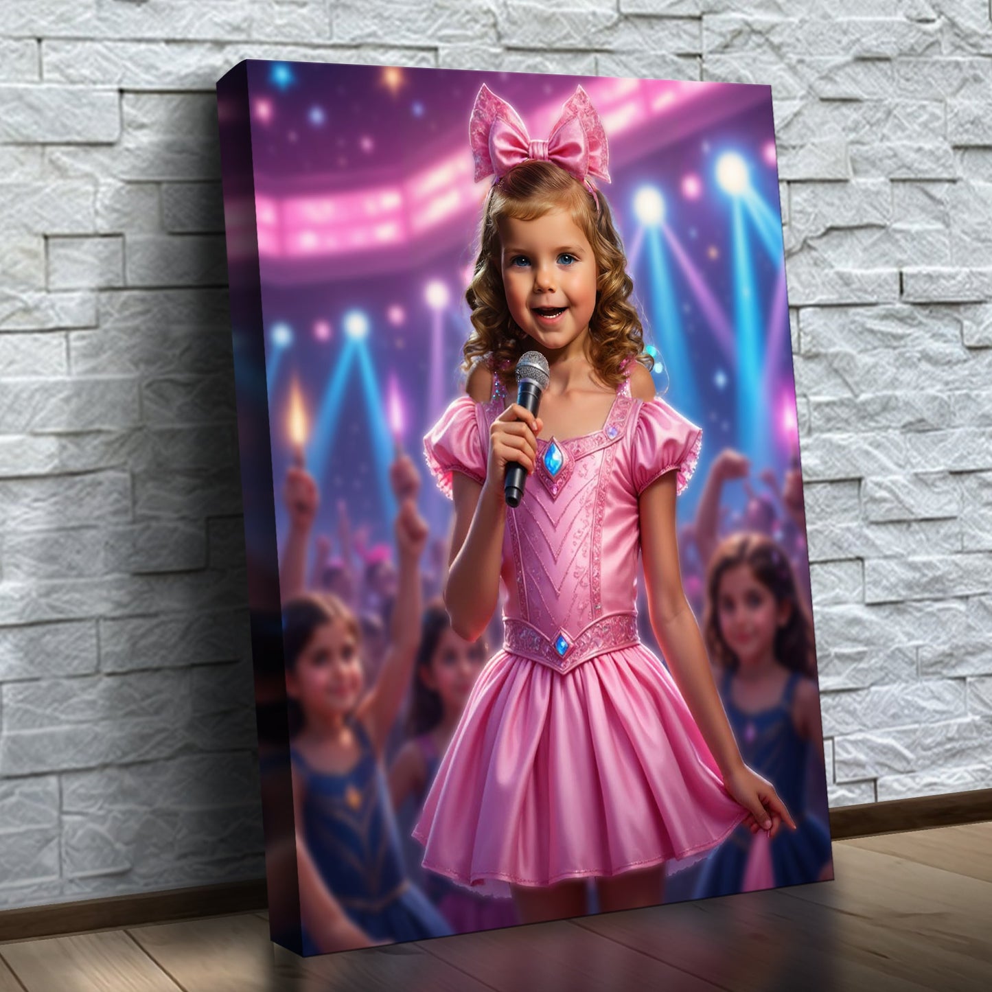 The Pop Singer on Stage