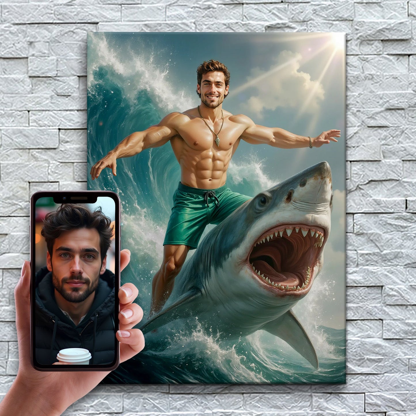 The Fearless Shark Rider