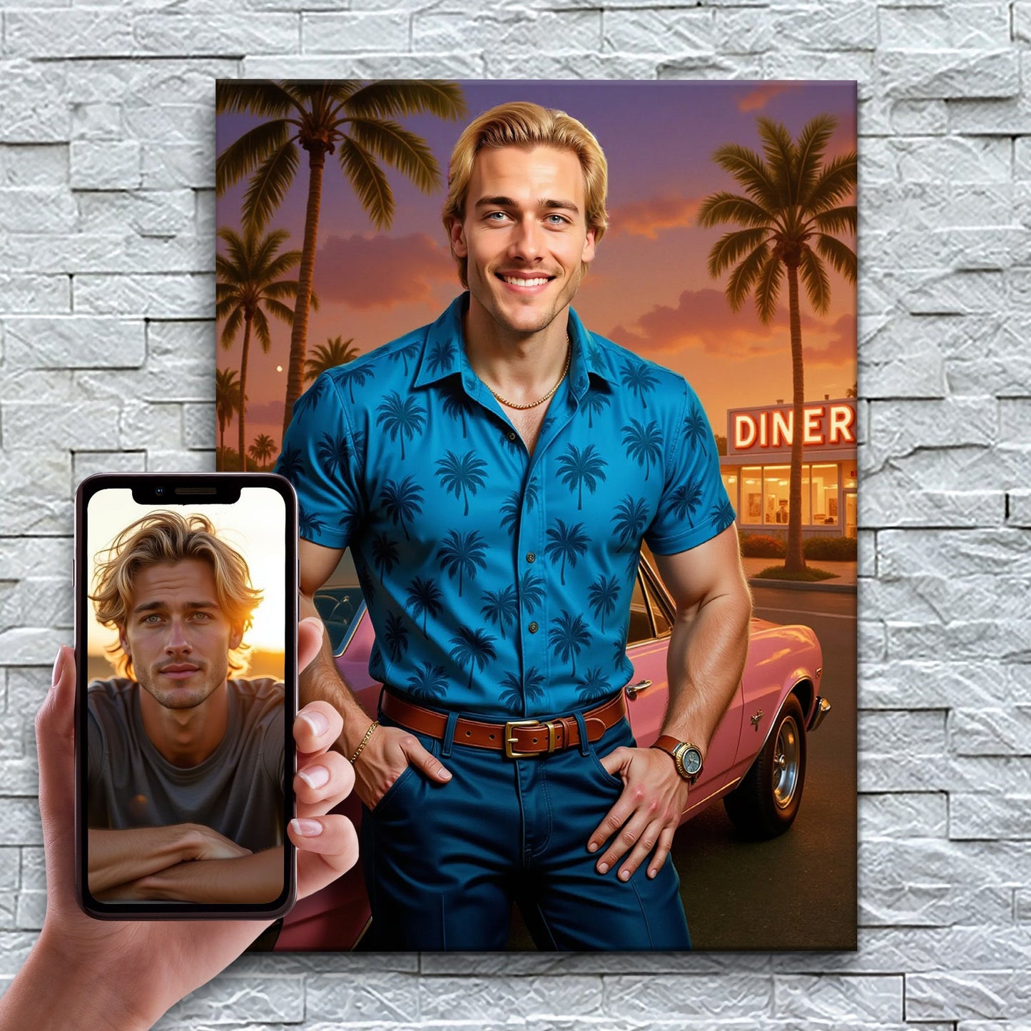 The Tourist at the Retro Diner