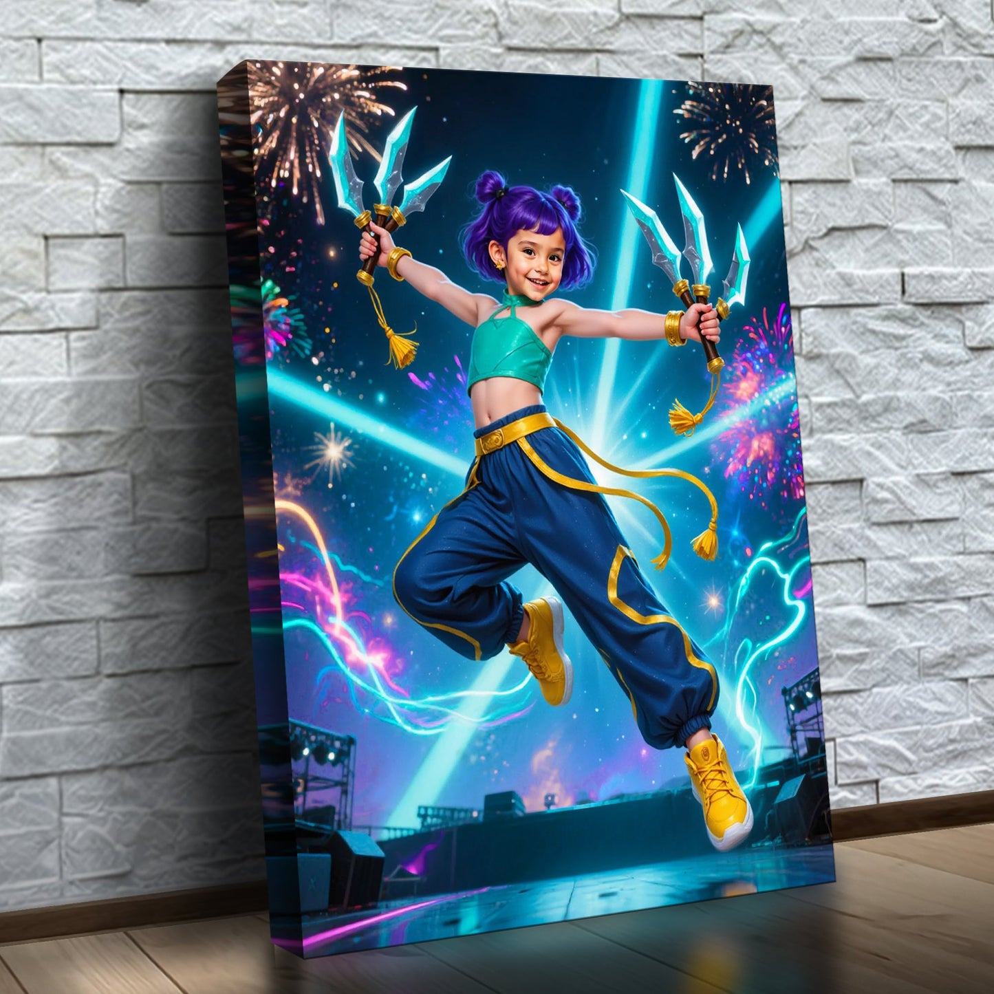 K-Pop Queen The Cosmic Teal Guardian