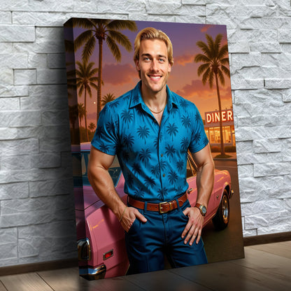 The Tourist at the Retro Diner