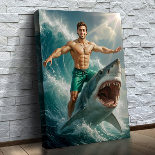 The Fearless Shark Rider