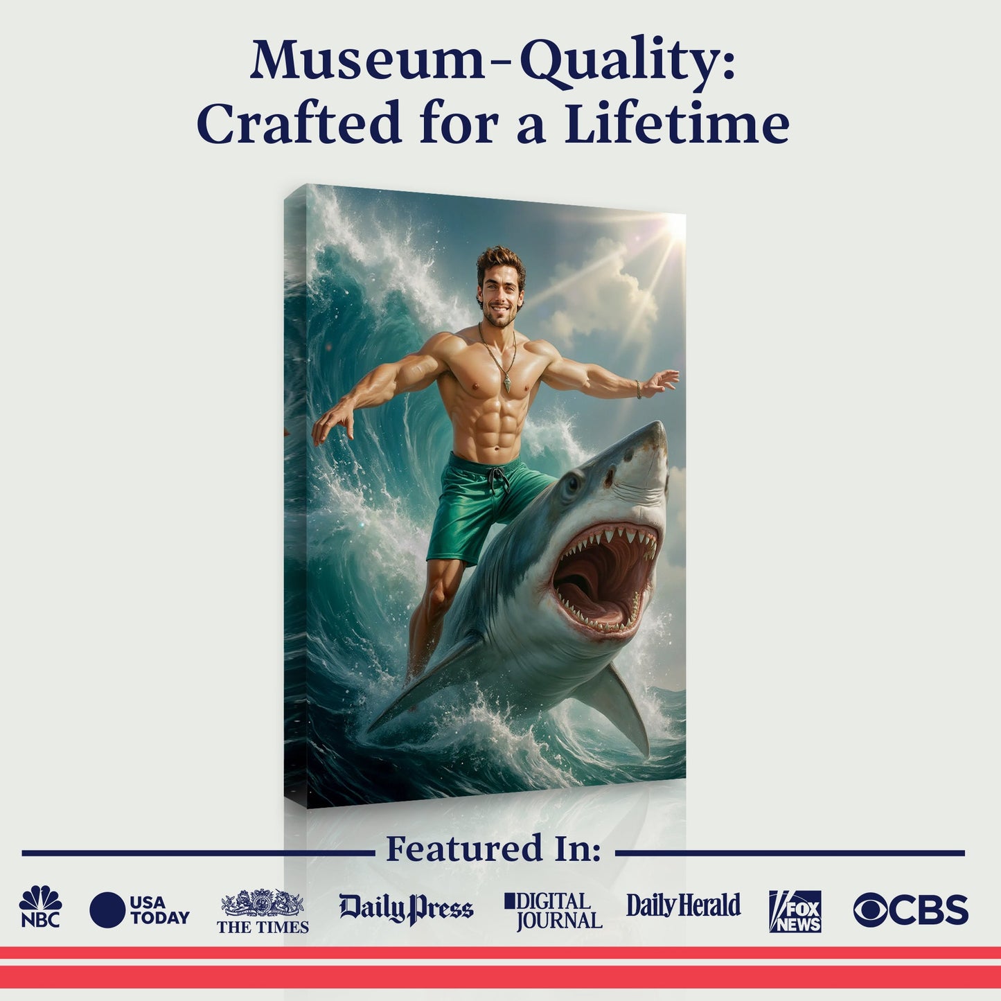 The Fearless Shark Rider