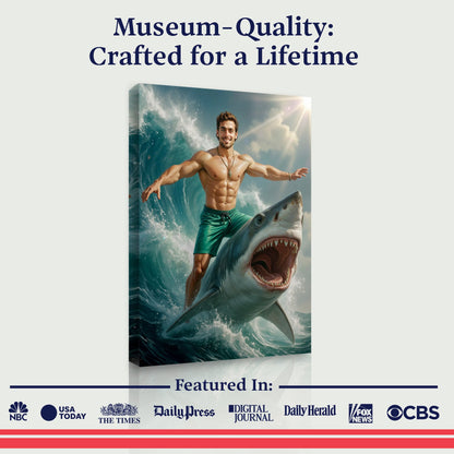 The Fearless Shark Rider