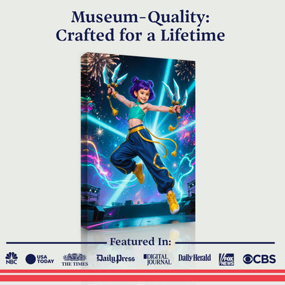 K-Pop Queen The Cosmic Teal Guardian